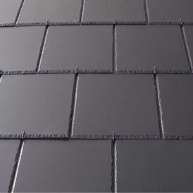 Cedral Birkdale Blue/Black Smooth Fibre Cement Slate Roof Tile - 600mm x 300mm (Pack of 15)