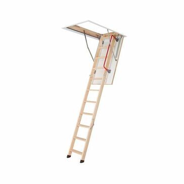 Fakro LWZ Plus Economy Folding Wooden Loft Ladder & Hatch - 280cm