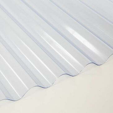 Mistral Super Weight Corrugated PVC Roof Sheeting 3" ASB Profile (Clear) - 1.3mm Thick