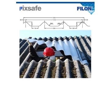 Filon Fixsafe Cape Fort - Tubular Purlin Kit (To Suit Maximum 50mm Diameter Tube) CEDR24E SAA CLASS 1 - 1083mm x 3050mm