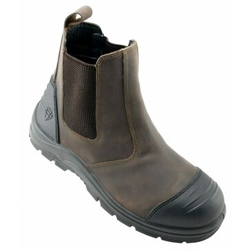 Unbreakable Granite Leather Brown Dealer Safety Work Boot