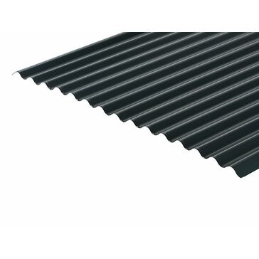 Cladco 13/3 Corrugated Profile 0.7mm Metal Roof Sheet - Slate Blue (PVC Plastisol Coated)