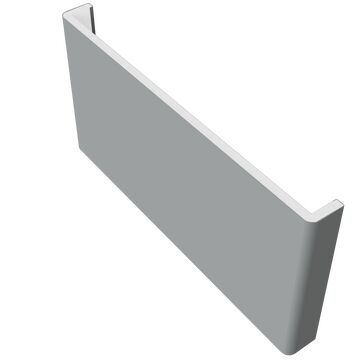 Freefoam Double Ended Plain 10mm Fascia Board - Storm Grey (2.5m)