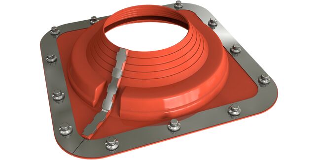 Dektite Combo & Retrofit Roof Pipe Flashing - Red Silicone (350 - 760mm)